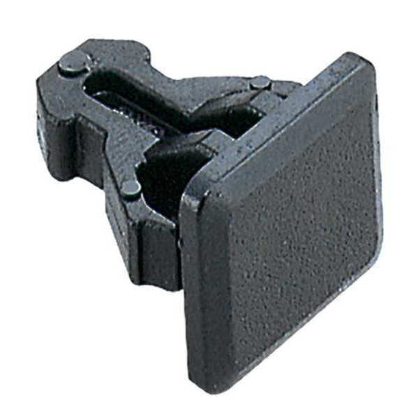 Sheet Metal Strike, Black, Sanp-In, PK5