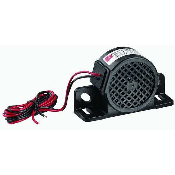 Back Up Alarm, 97dB, 12 to 24VDC, Black