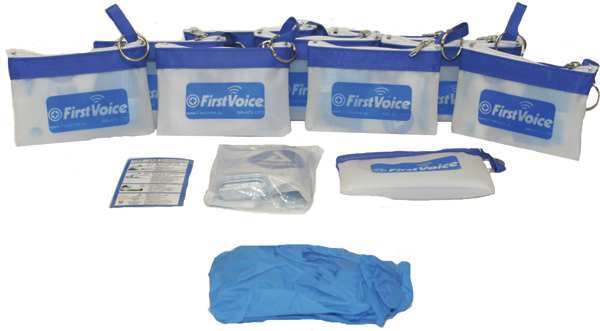 CPR Refillable CPR Keychain Kit (10pk); Each size 4.25