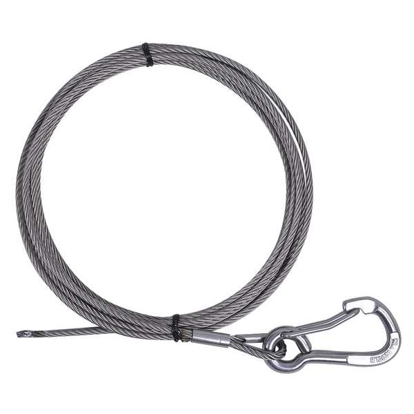 Winch Cable, SS, 3/16 In. x 20 ft.
