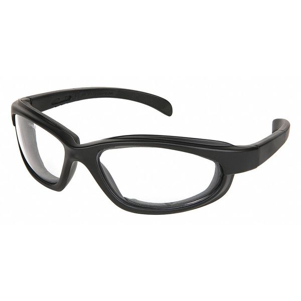 Safety Glasses, Wraparound Clear Polycarbonate Lens, Anti-Fog, Scratch-Resistant