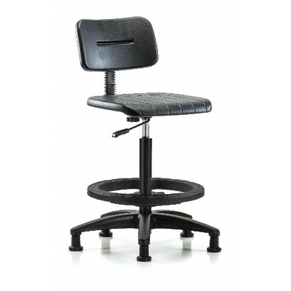 Basic Poly Hi Bench Chair, BF, Glides