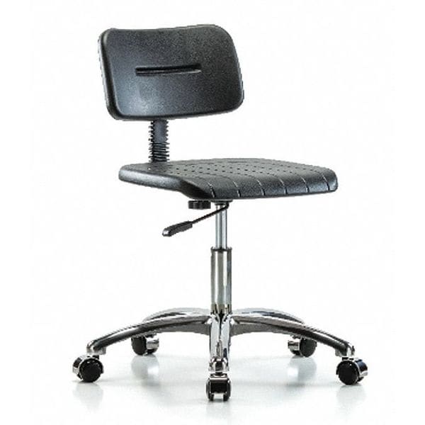 Basic Poly Desk Chair, Chrome, Casters