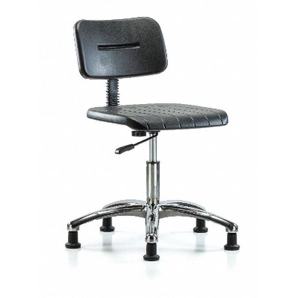 Basic Poly Desk Chair, Chrome, Glides