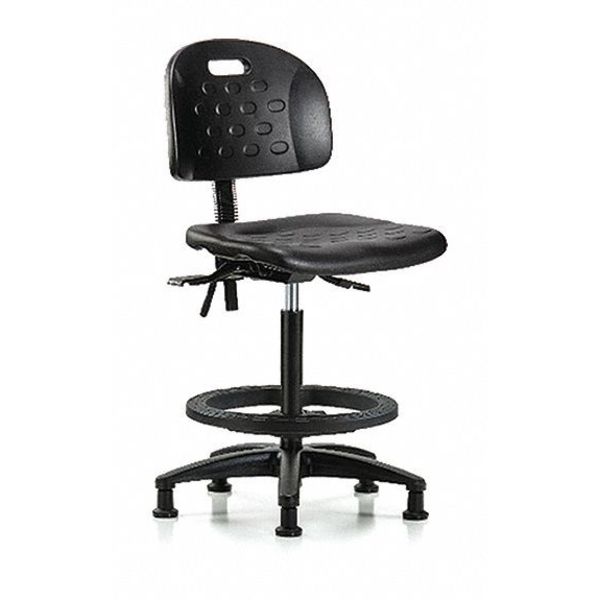 Vinyl High Bench Chair, 24-1/4
