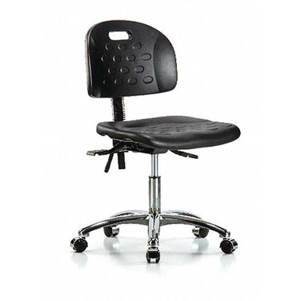 Ergonomic Chair, Vinyl, 17-3/4