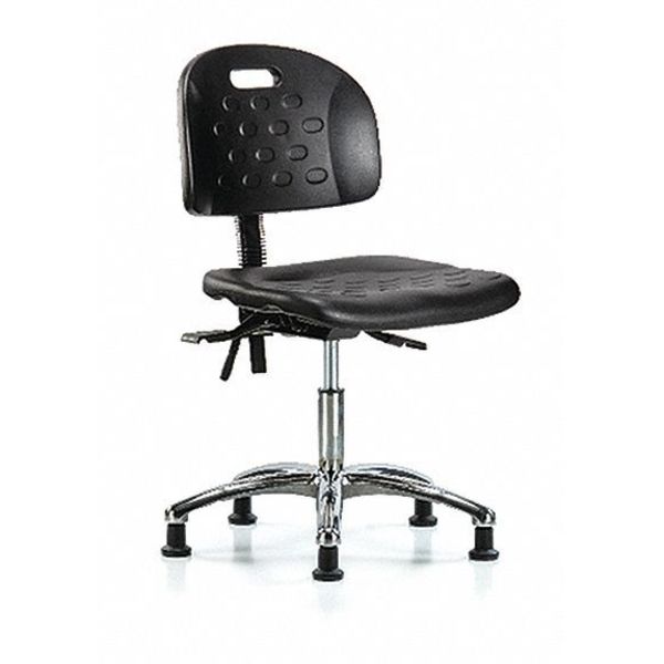 Ergonomic Chair, Vinyl, 17-3/4