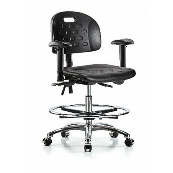 Medium Bench Chair, Vinyl, 20-1/2