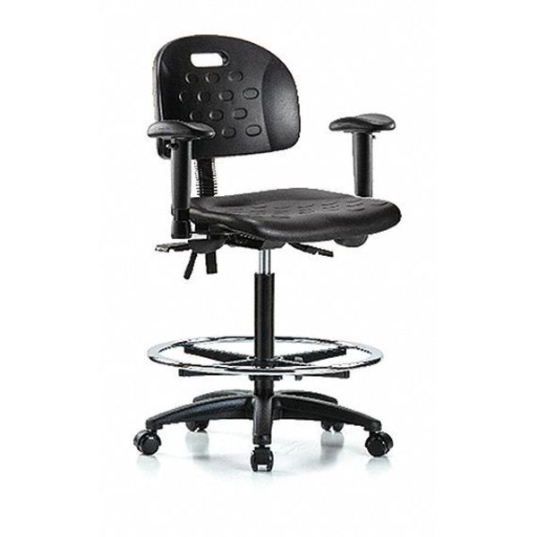 Fabric High Bench Chair, 24-1/4