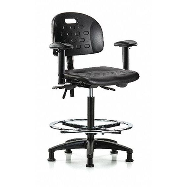 Fabric High Bench Chair, 24-1/4