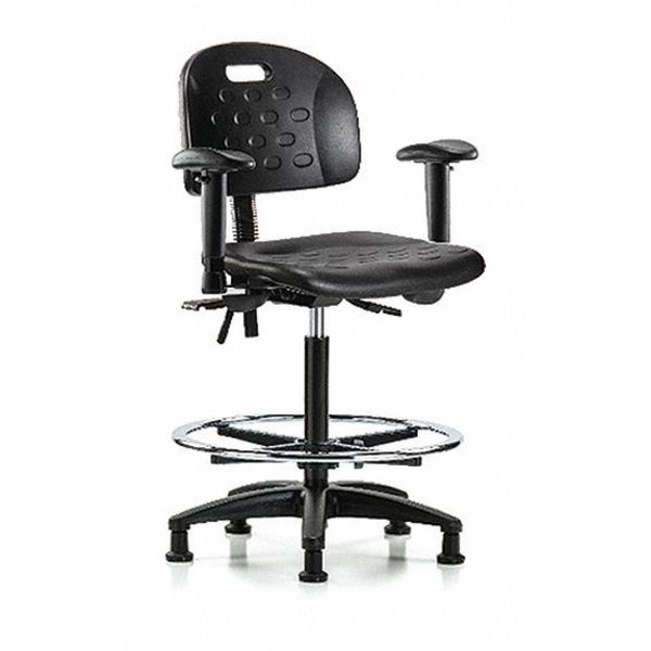 Fabric High Bench Chair, 24-1/4