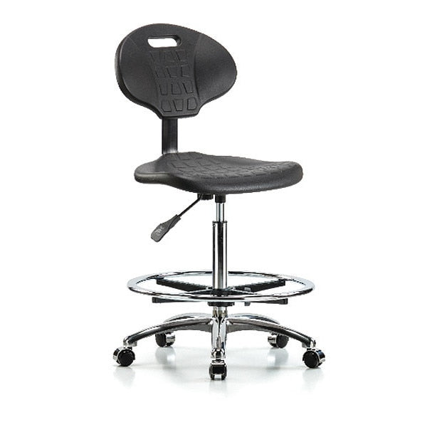 Erie Hi Bench, Chair, Chrome, CF, Casters