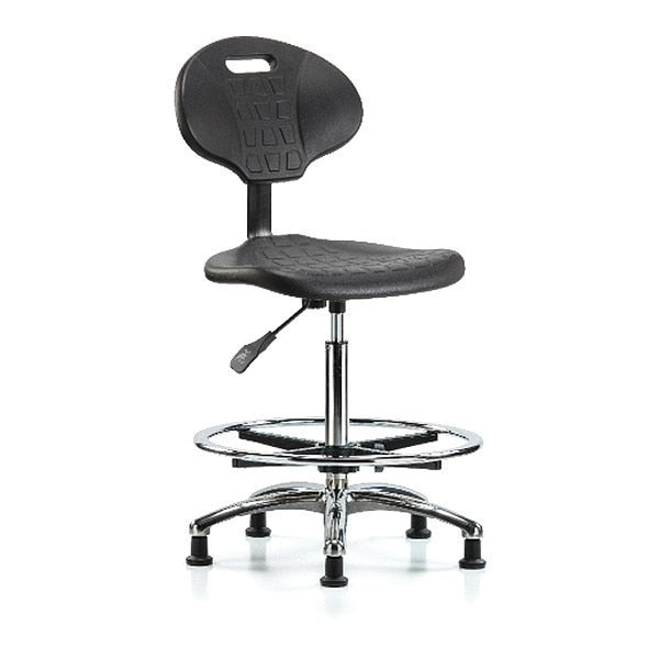 Erie Hi Bench Chair, Chrome, CF, Glides