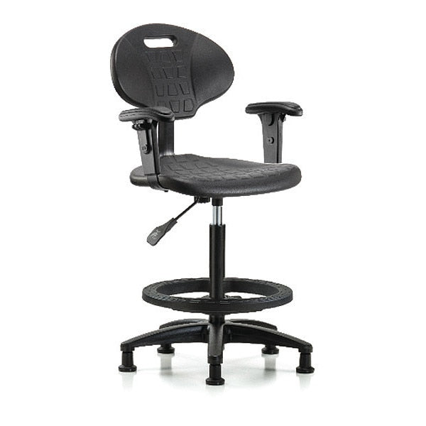 Erie Hi Bench Chair, AA, BF, Glides