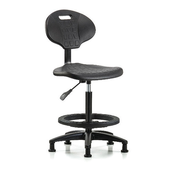 Erie Hi Bench Chair, BF, Glides