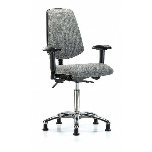 Fab Med Bench Chair, Bk, Glds, Gry, Frame Material: Cast Aluminum