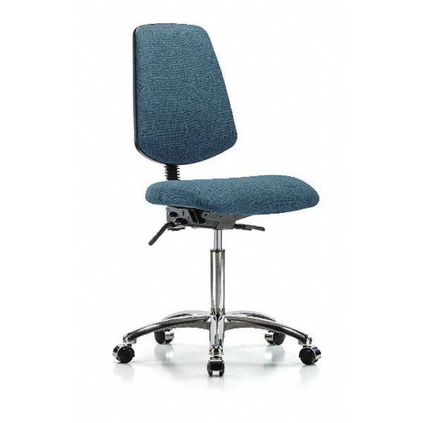 Fab Med Bench Chair, Bk, Cast, Blu