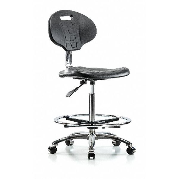 Vinyl High Bench Chair, 23-1/2