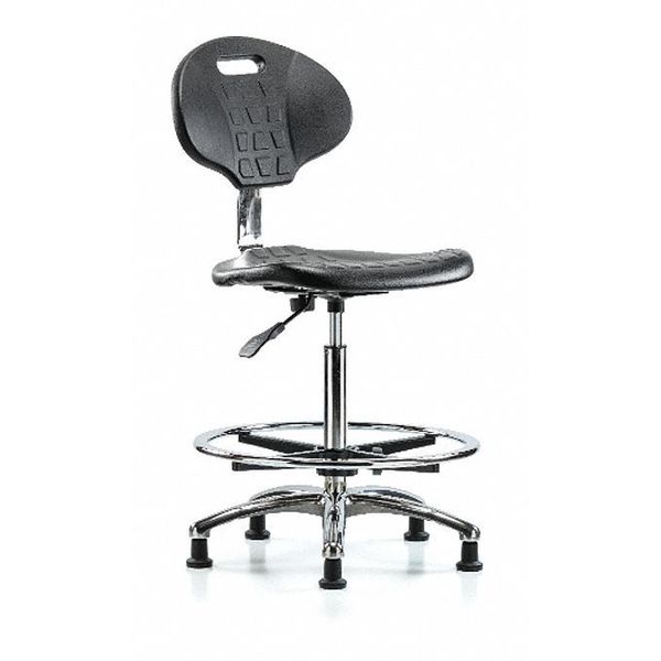 Vinyl High Bench Chair, 23-1/2