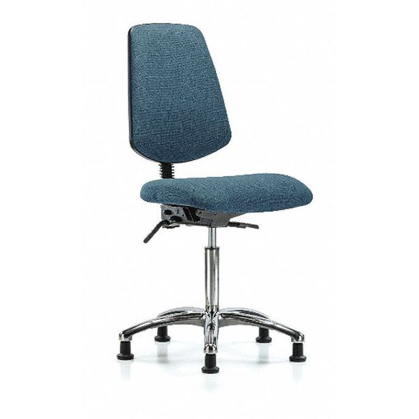 Fab Med Bench Chair, Bk, Glds, Blu, Weight Capacity: 300 lb.