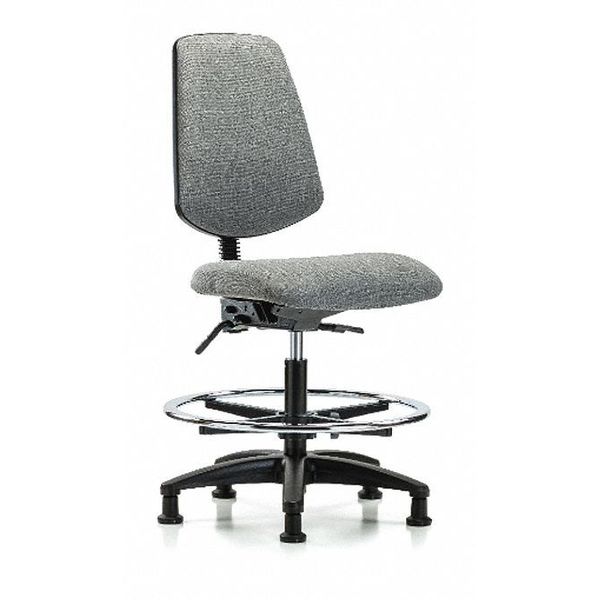 Fab Med Bench Chair, Bk, CF, Glds, Gry, Arm Style: No Arms
