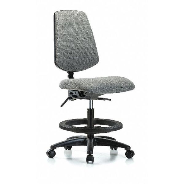 Fab Med Bench Chair, Bk, BF, Cast, Gry, Frame Material: Nylon Reinforced Fiberglass