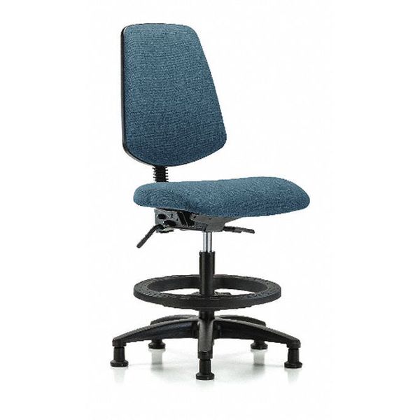 Fab Med Bench Chair, Bk, BF, Glds, Blu, Arm Style: No Arms