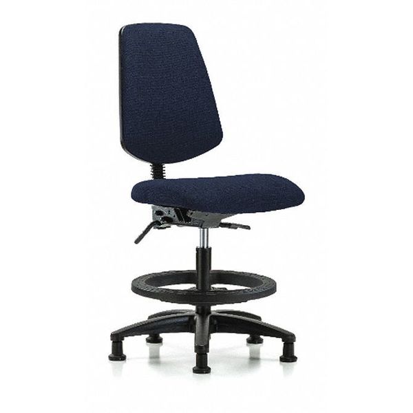 Fab Med Bench Chair, Bk, BF, Glds, Navy, Weight Capacity: 300 lb.