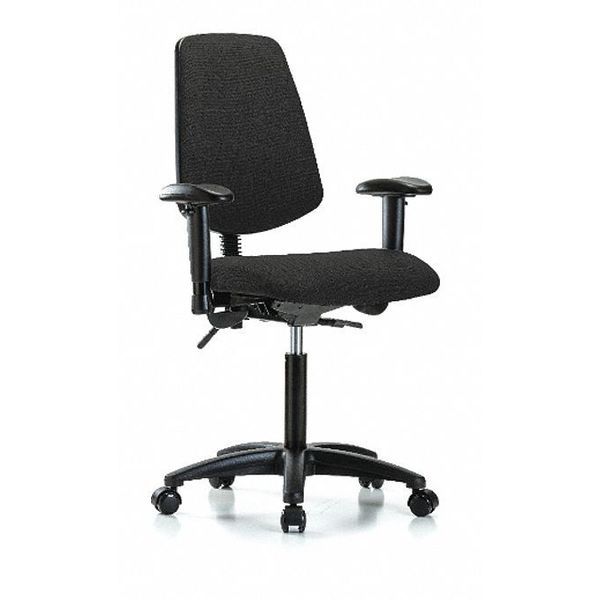 Fab Med Bench Chair, Bk, Cast, Blk, Frame Material: Nylon Reinforced Fiberglass