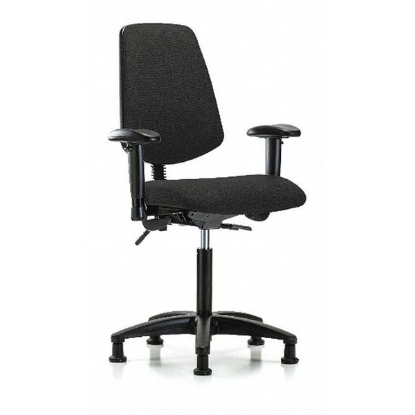 Fab Med Bench Chair, Bk, AA, Glds, Blk