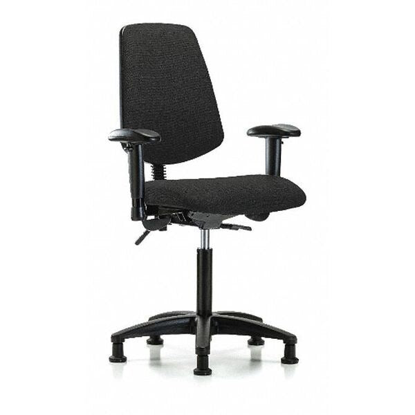 Fab Med Bench Chair, Bk, Glds, Blk, Color: Black