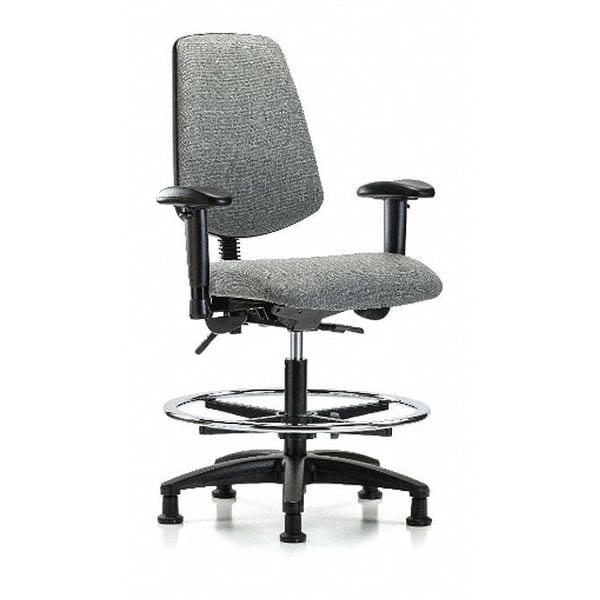 Fab Med Bench Chair, Bk, CF, Glds, Gry, Frame Material: Nylon Reinforced Fiberglass