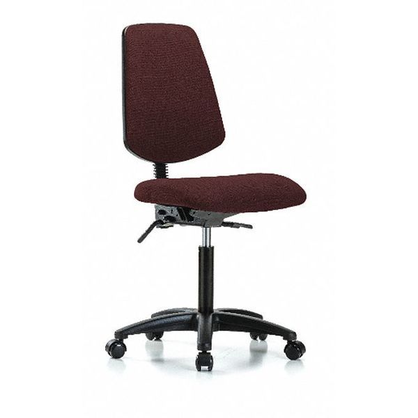 Fab Med Bench Chair, Bk, Cast, Bur