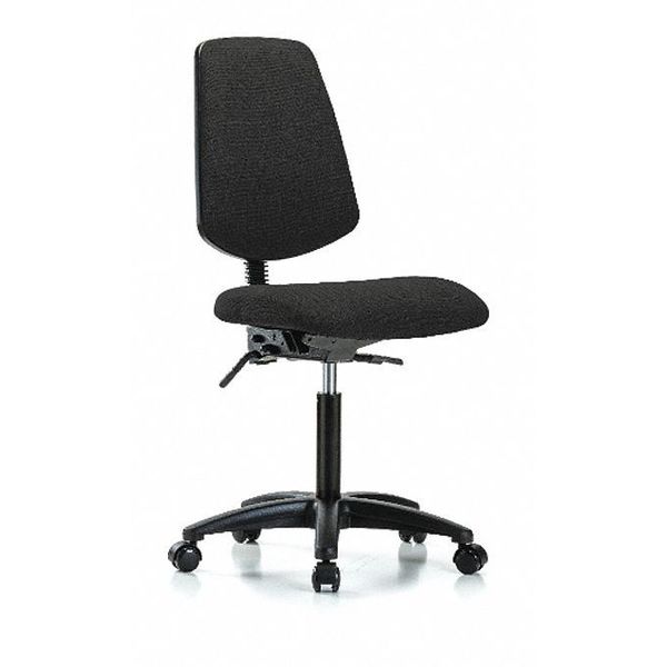 Fab Med Bench Chair, Bk, Cast, Blk