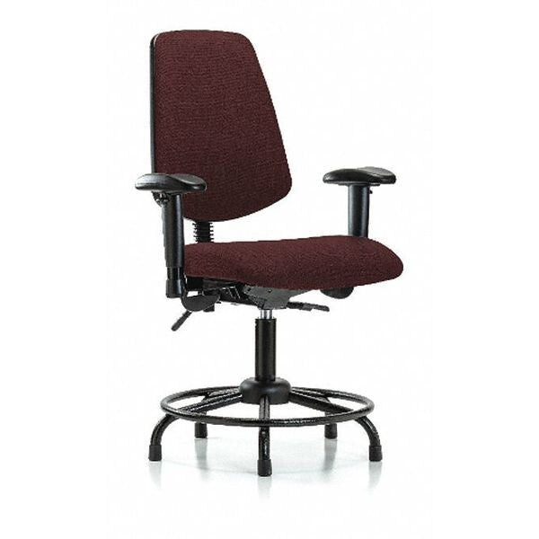 Fab Med Bench Chair, Bk, RT, Glds, Bur, Seat Height Range: 22