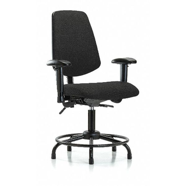 Fab Med Bench Chair, Bk, RT, Glds, Blk