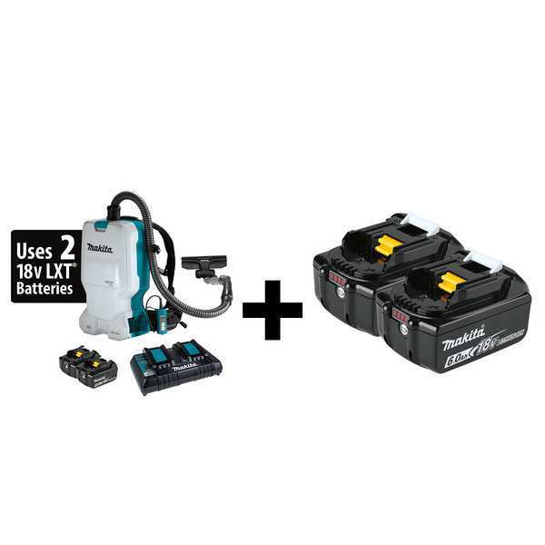 Backpack Vacuum Kit, HEPA, Disposable Bag