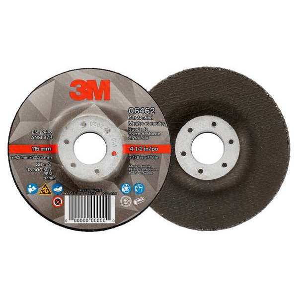 Cut and Grind Wheel, Type 27, 4-1/2