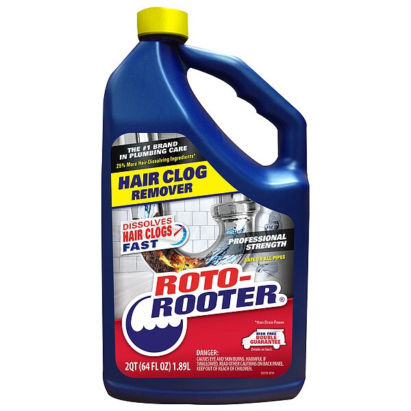 Hair Clog Remover, Bottle, 64 oz, PK4