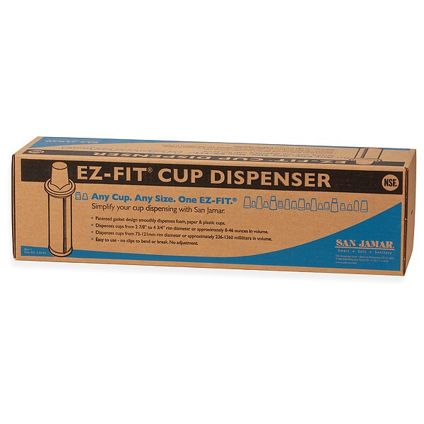 Cup Dispenser, 5 3/4 in H, Black