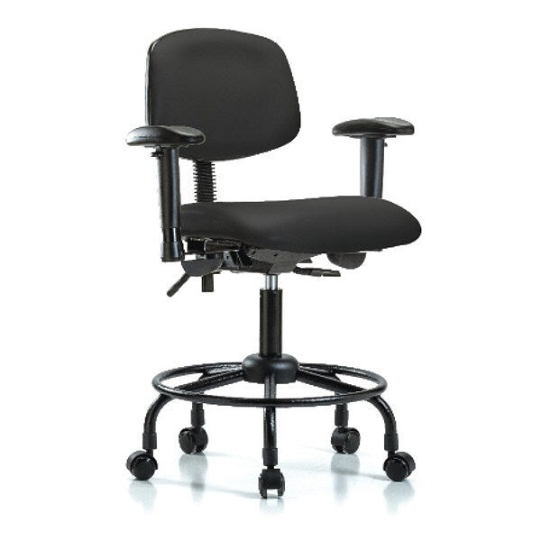 Bench Chair, RT Tilt, AA Cast, Vinyl, BLK