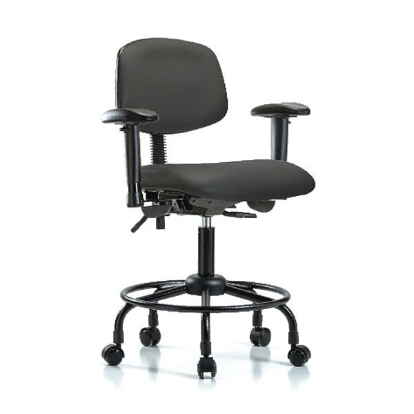 Bench Chair, RT Tilt, AA Cast, Vinyl, Gry