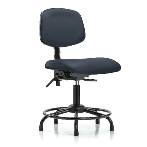 Bench Chair, Vinyl, RT Tilt, Gld, Nav