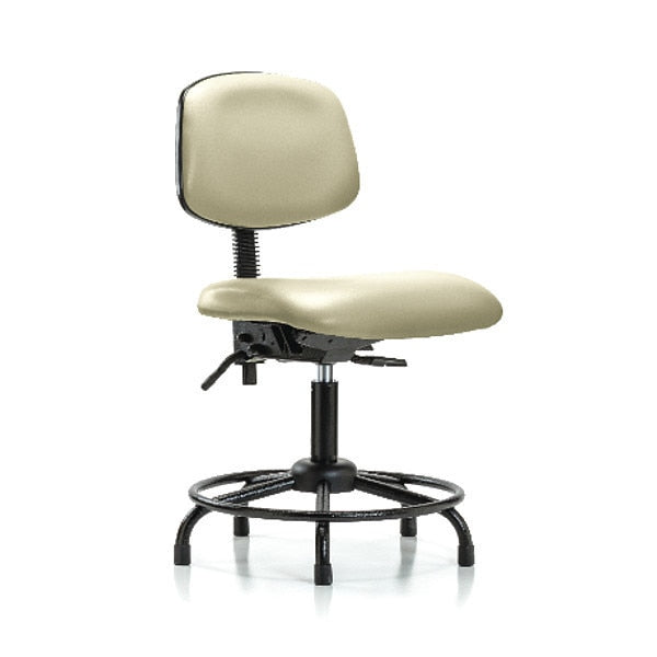 Bench Chair, Vinyl, RT Tilt, Gld, Wht
