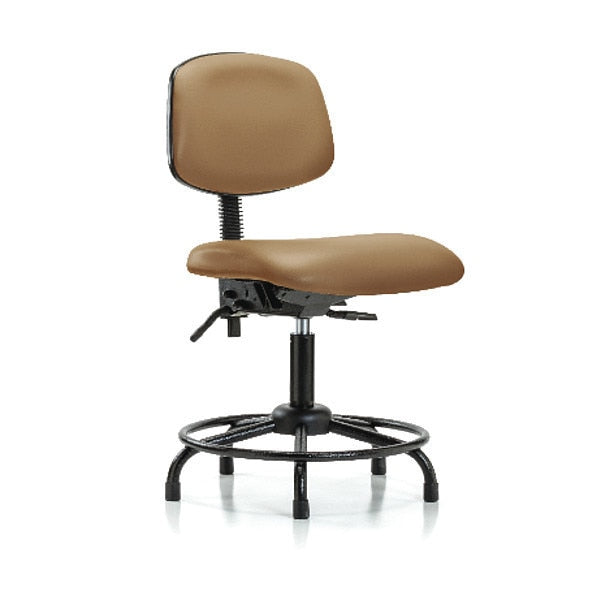 Bench Chair, Vinyl, RT Tilt, Gld, Taupe