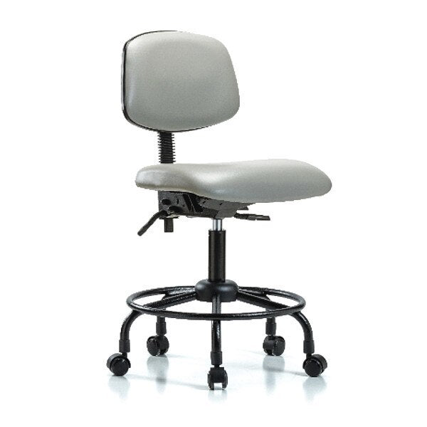 Bench Chair, Vinyl, RT, Casters, Dov