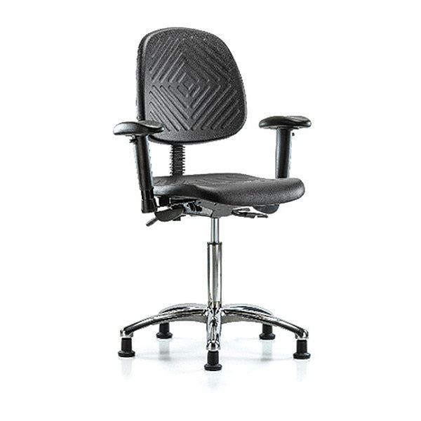 Bench Chair, Poly, Med, Bk, Gld