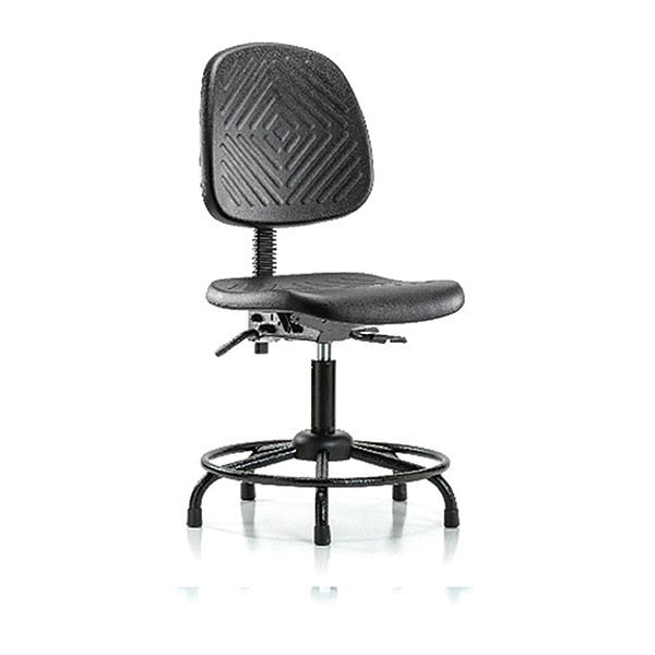 Benchch Chair, Poly, Med, Bk, RT, Glides
