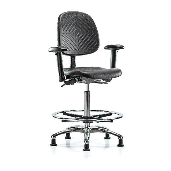 Bench Chair, Poly, Hi, Med Bk, CF Gld