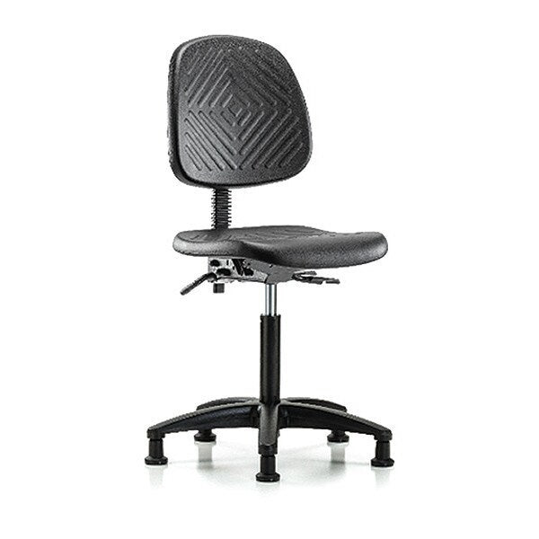 Bench Chair, Poly, Med, Bk, Tilt, Glides